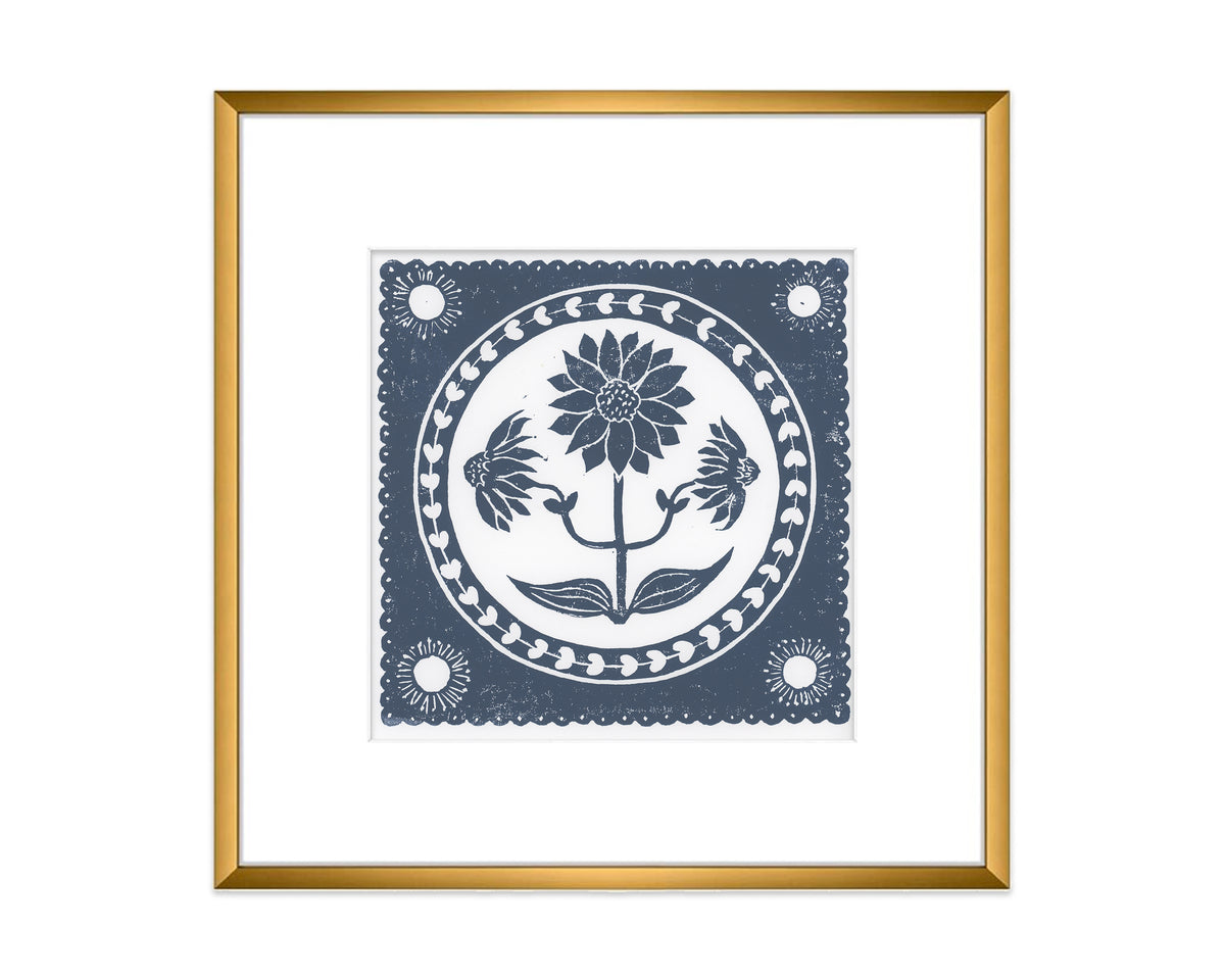 First Press Navy Sunflower