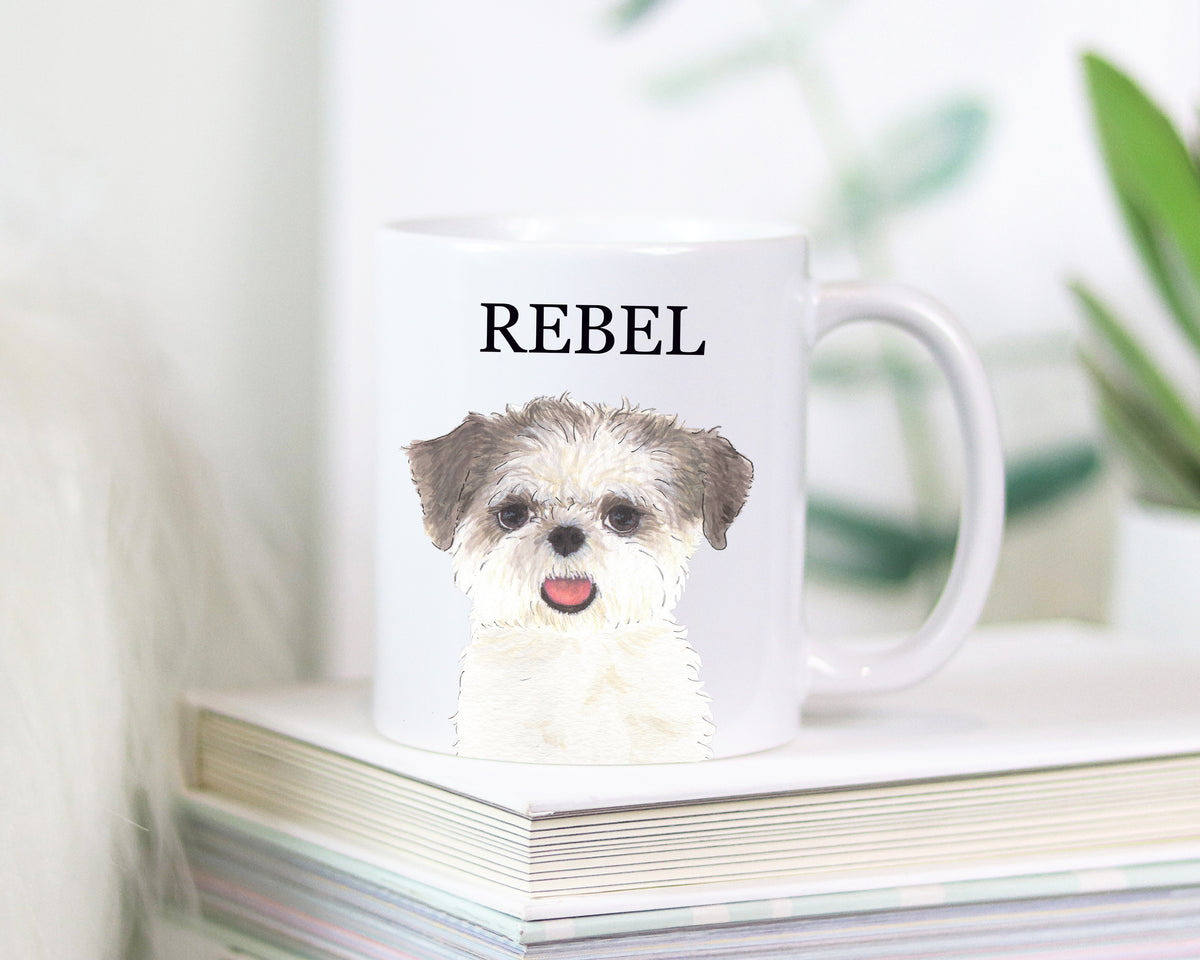 Personalized Shih Tzu (Brown & White) Ceramic Mug